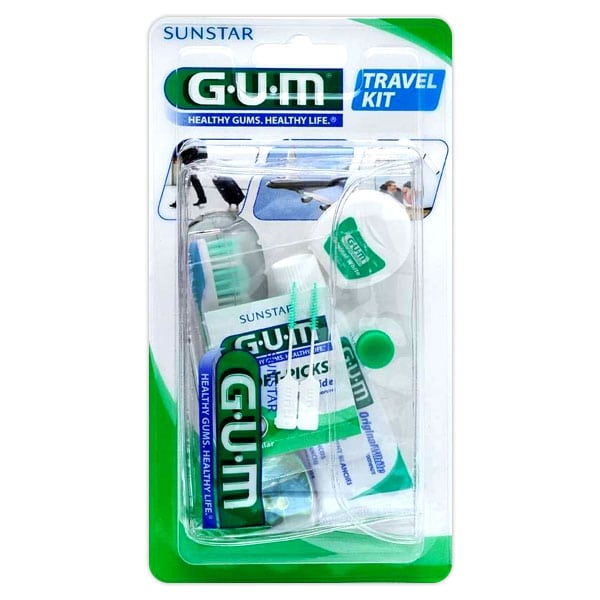 Gum Travel Brush Kit (156) 1 set - Blu e çelët