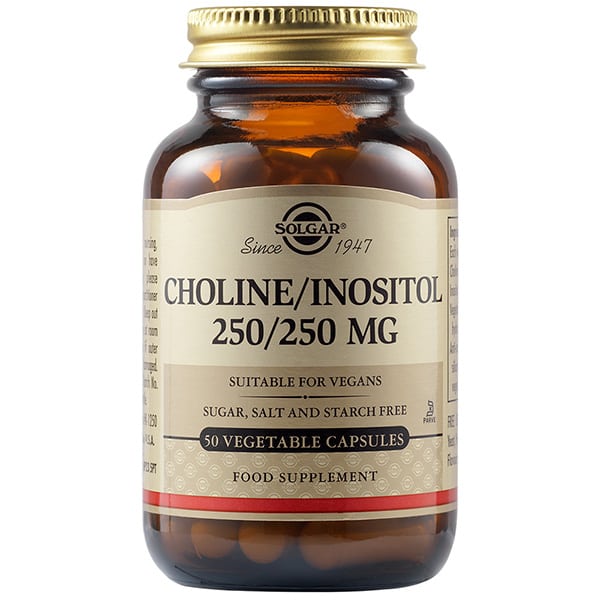 Solgar Choline/Inositol 250/250mg 50 kapsula vegjetariane