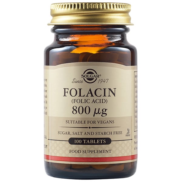 Solgar Folacin (Folic Acid) 800 μg 100 tableta