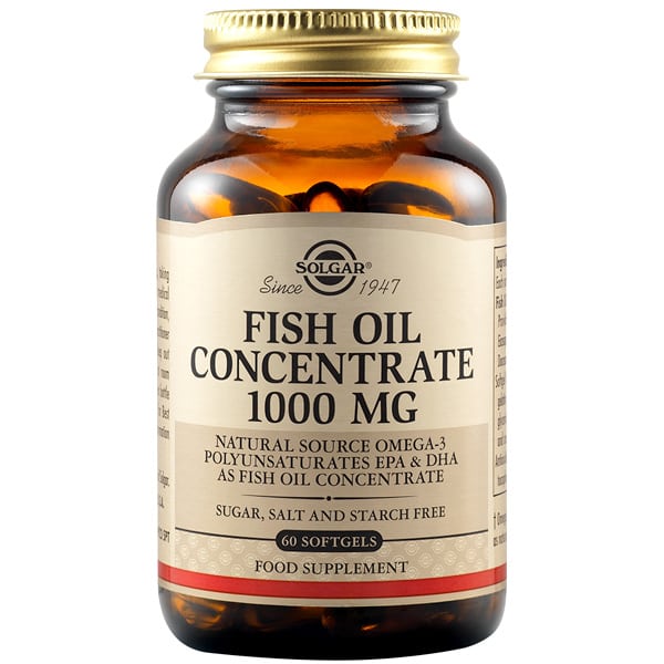 Solgar Fish Oil Concentrate 1000mg 60 kapsula të buta