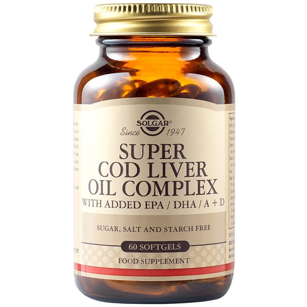 Solgar Super Cod Liver Oil Complex 60 kapsula të buta