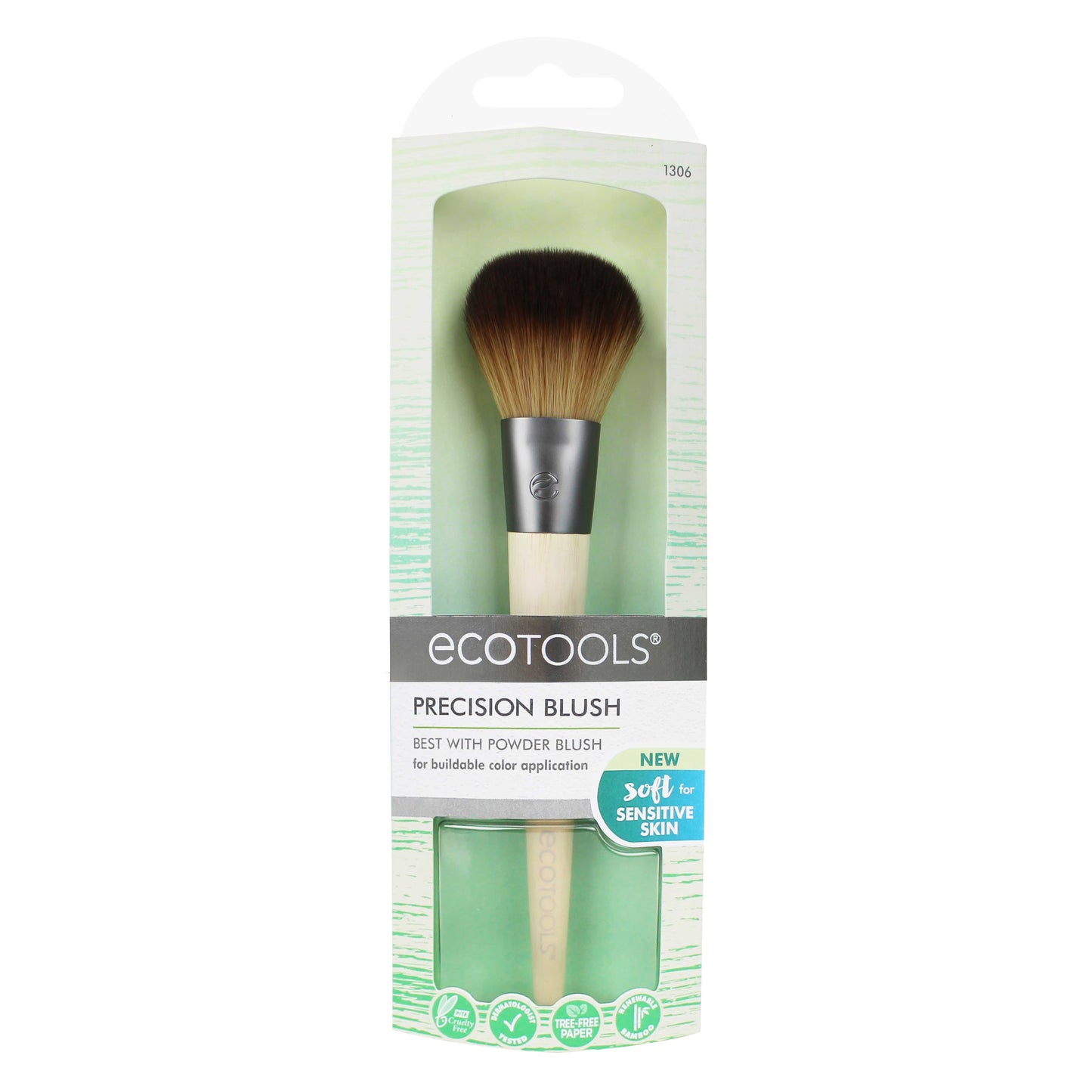 Ecotools Precision Blush Makeup Brush 100% Vegan (1306) 1 copë