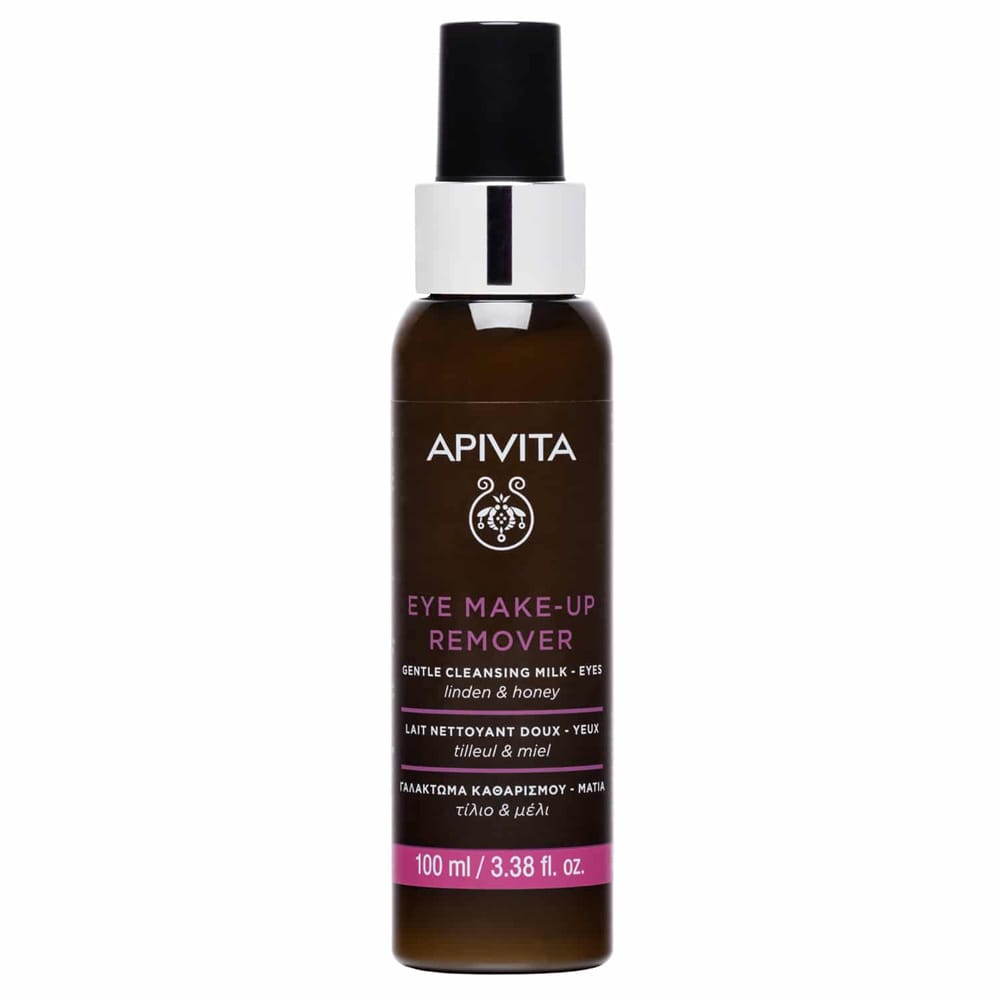 Apivita Eye Make-Up Remover Gentle Cleansing Milk for Eyes with Linden & Honey 100 ml