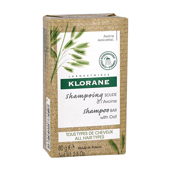 Klorane Shampoo Bar with Oat for All Hair Types 80g