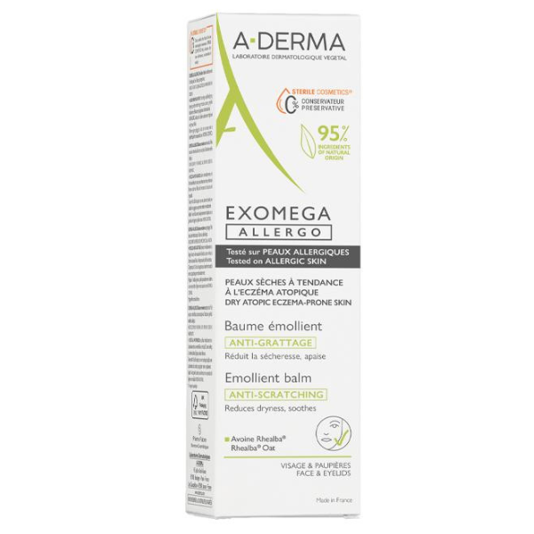 A-Derma Exomega Allergo Anti-Scratching Emollient Balm 200 ml