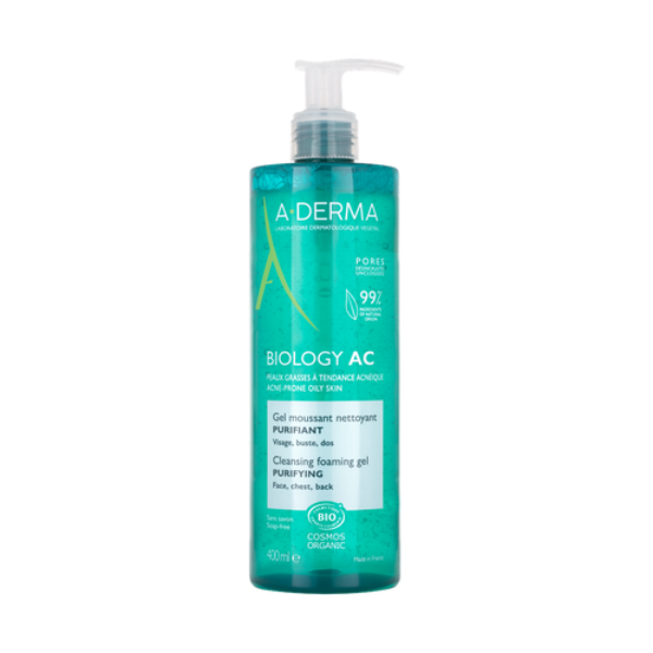 A-Derma Biology AC Cleansing Foaming Gel Purifying 400 ml