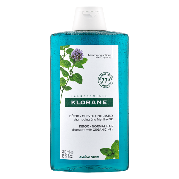 Klorane Anti-Pollution Detox Shampoo with Aquatic Mint 400 ml