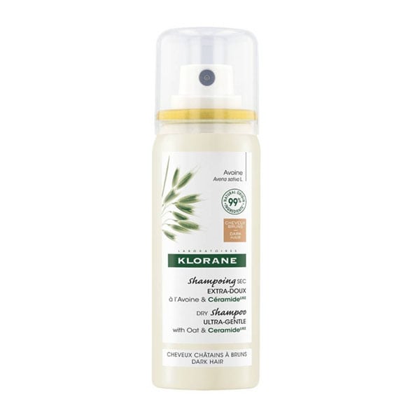 Klorane Dry Shampoo Ultra Gentle Oat & Ceramide for Dark Hair 50 ml
