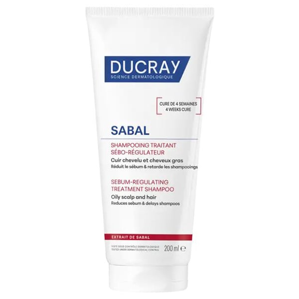Ducray Sabal Sebum-Regulating Treatment Shampoo for Greasy Hair 200 ml