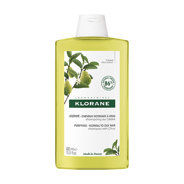 Klorane Purifying Shampoo with Citrus for Normal to Oily Hair 400 ml