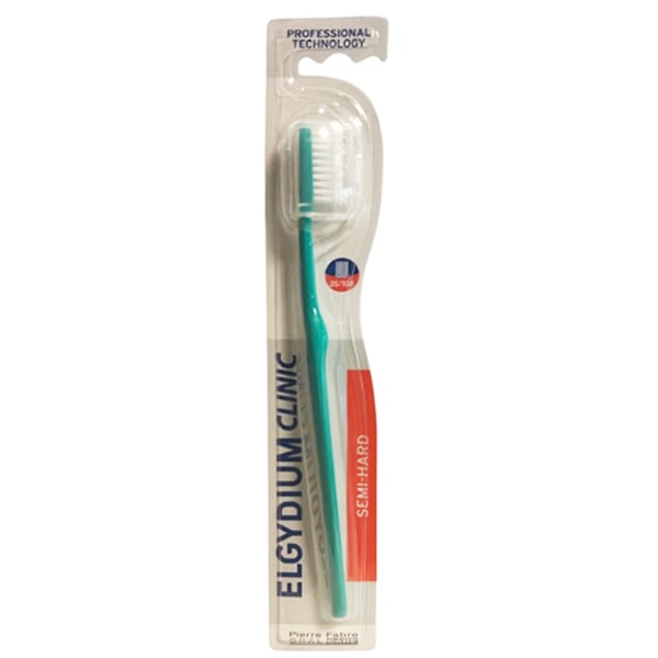 Elgydium Clinic Semi-Hard 25/100 Toothbrush 1 copë - Jeshile
