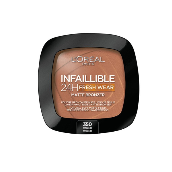 L'Oreal Paris Infallible 24h Fresh Wear Matte Bronzer 9g - 350 Mesatare