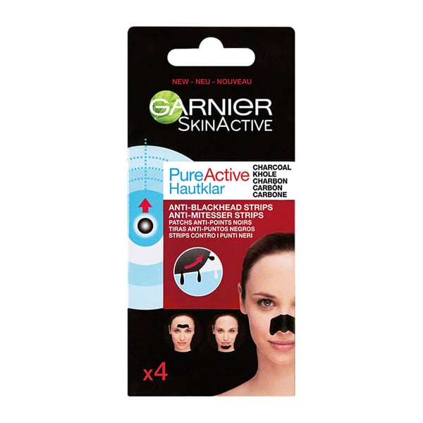 Garnier Pure Active Charcoal Anti-Blackhead Strips 4 copë