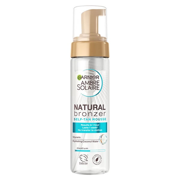Garnier Ambre Solaire Natural Bronzer Self Tanning Mousse 200 ml