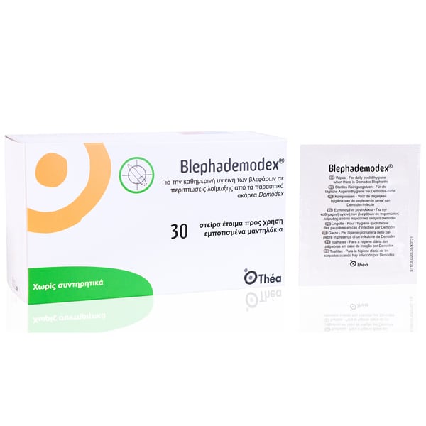 Laboratoires Thea Blephademodex Wipes for Daily Eyelid Care 30 copë