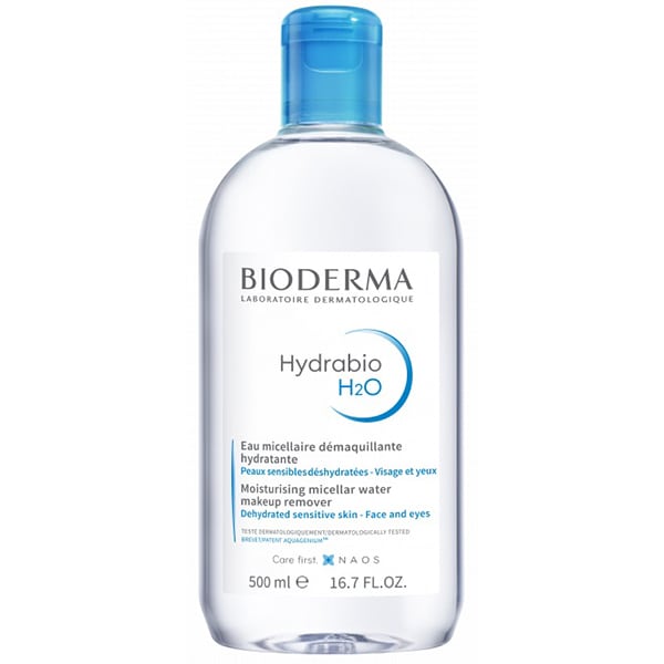 Bioderma Hydrabio H2O Moisturising Micellar Water Makeup Remover for Dehydrated Sensitive Skin 500 ml
