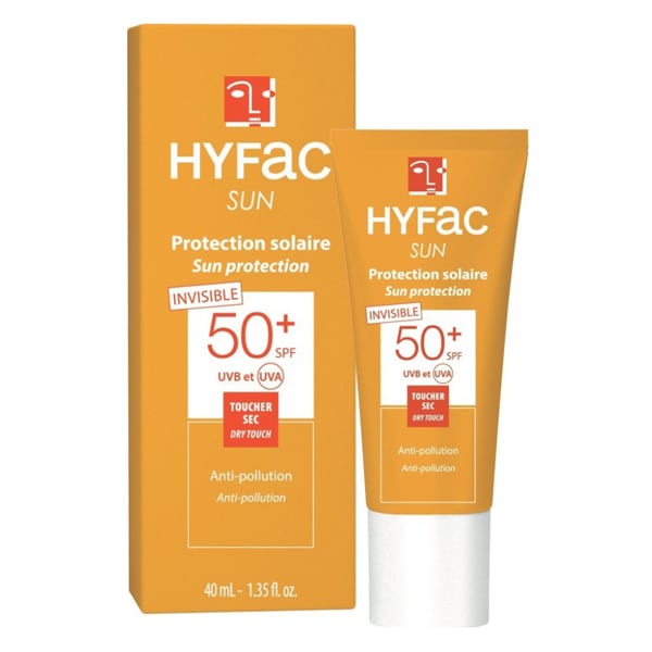 Hyfac Sun Protection Invisible Dry Touch Face Sunscreen SPF50+ 40 ml