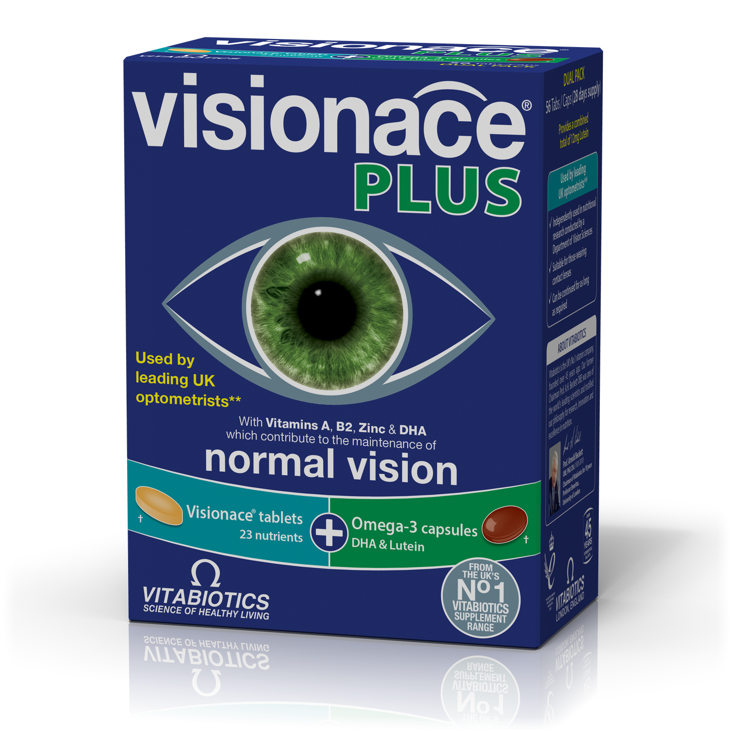 Vitabiotics Visionace Plus Visionace 28 tableta + Omega-3 28 kapsula
