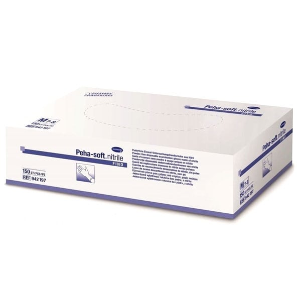 Hartmann Peha Soft Nitrile Fino Blue Nitrile Powder-Free Examination Gloves 150 copë