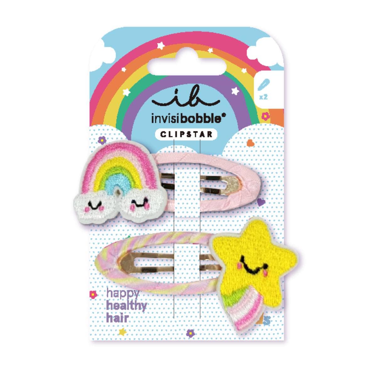 Invisibobble Snap Clip Happy Sky Kids Hair Clips 2 copë