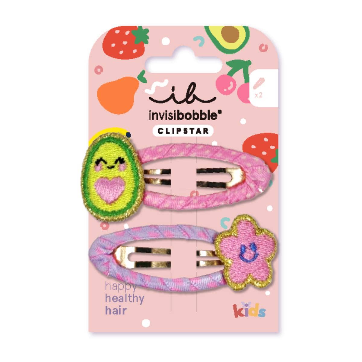 Invisibobble Snap Clip Frutti Avocado Kids Hair Clips 2 copë