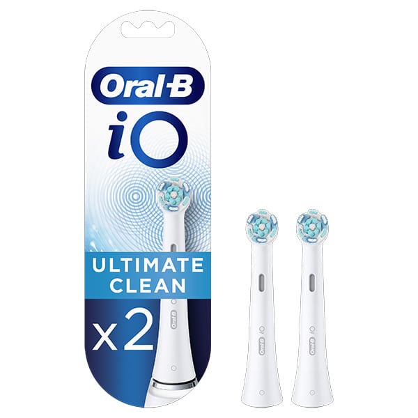 Oral-B iO Ultimate Clean White Replacement Electric Toothbrush Heads 2 copë