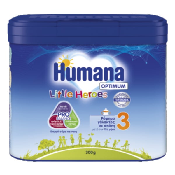 Humana Optimum 3 Little Heroes Milk Powder for 12m+ 300gr