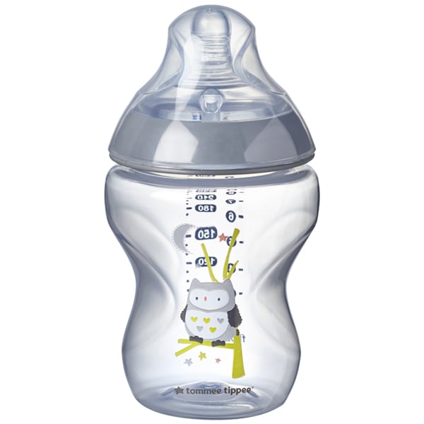 Tommee Tippee Closer to Nature Small Flow Baby Bottle with 0m+ 260ml - Gri