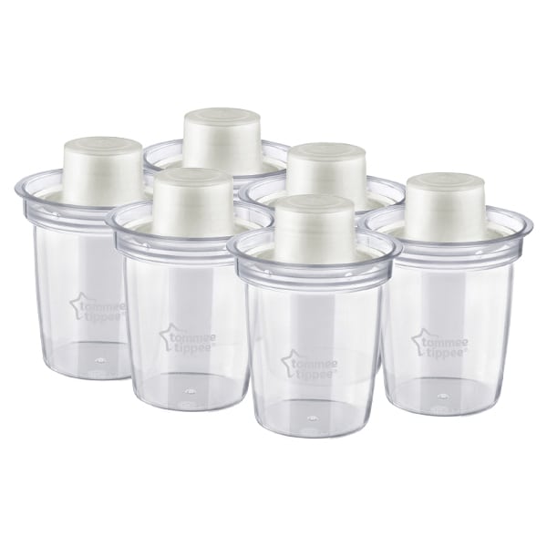 Tomme Tippee Closer To Nature, 6 Milk Powder Dispensers Pa BPA