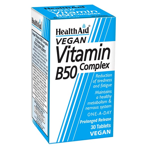 Health Aid Vitamin B50 Complex 30 tableta