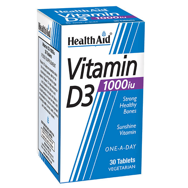 Health Aid Vitamin D3 1000IU 30 tableta