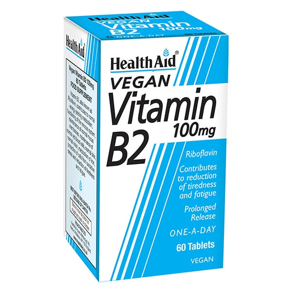 Health Aid Vitamin B2 Riboflavin One a Day 60 tableta