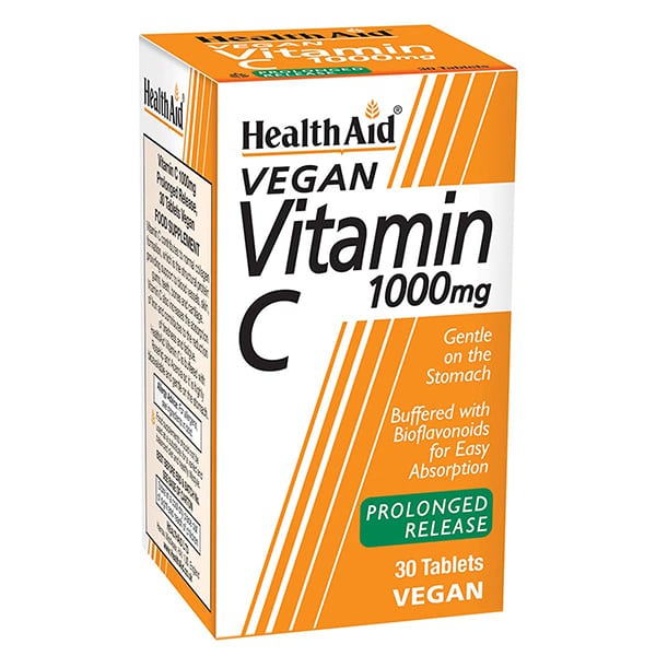 Health Aid Vegan Vitamin C 1000mg 30 tableta