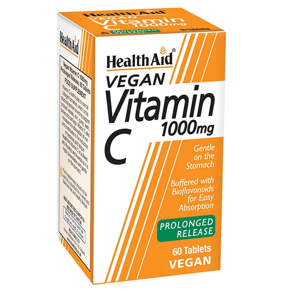 Health Aid Vegan Vitamin C 1000mg 60 tableta