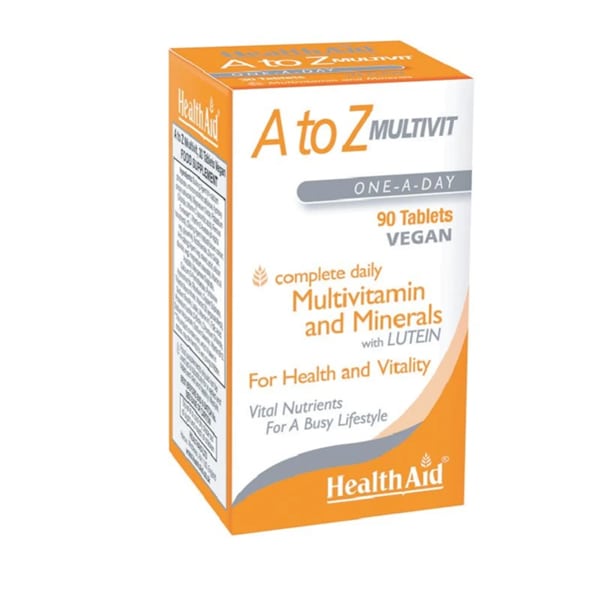 Health Aid A to Z Multivit Minerals Plus with Lutein 90 tableta