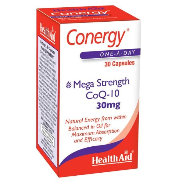 Health Aid Conergy Mega Strength CoQ10 30mg 30 kapsula