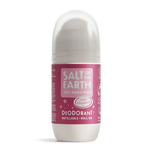 Salt of the Earth Vegan Refillable Roll-On Deodorant Sweet Strawberry 75 ml