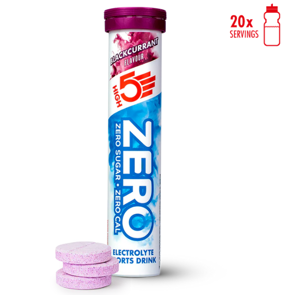 High 5 Zero Electrolyte Sports Drink Blackcurrant Flavour 20 tableta efektive