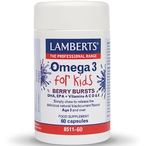 Lamberts Omega 3 for Kids Berry Bursts 60 kapele