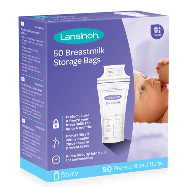 Lansinoh Breast Milk Storage Bags 50 copë