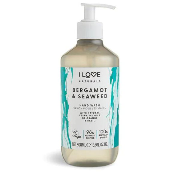 I Love Naturals Hand Wash Bergamot & Seaweed 500 ml