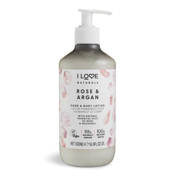 I Love Naturals Hand & Body Lotion Rose & Argan 500 ml