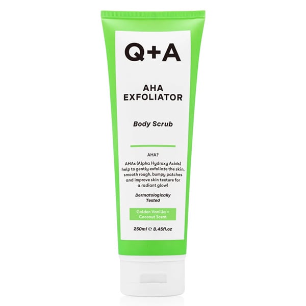 Q+A AHA Exfoliator Body Scrub 250 ml