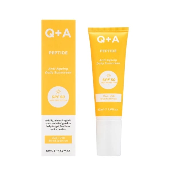Q+A Peptide Anti-Ageing Daily Sunscreen SPF50 50 ml