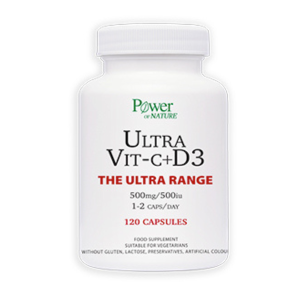 Power of Nature The Ultra Range Ultra Vit-C+D3 120 kapsula