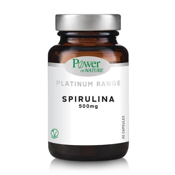 Power of Nature Platinum Range Spirulina 500mg 30 kapsula