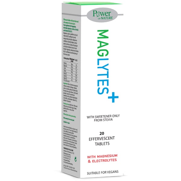 Power of Nature Maglytes with Magnesium & Electrolytes 20 tableta efektive