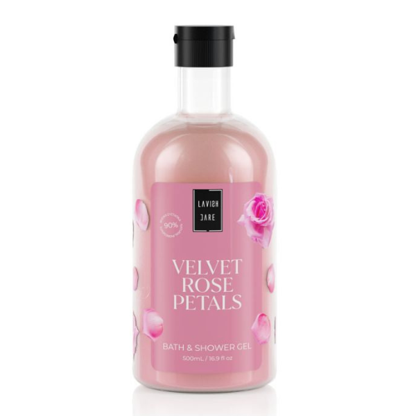 Lavish Care Bath & Shower gel Velvet Rose Petals 500 ml