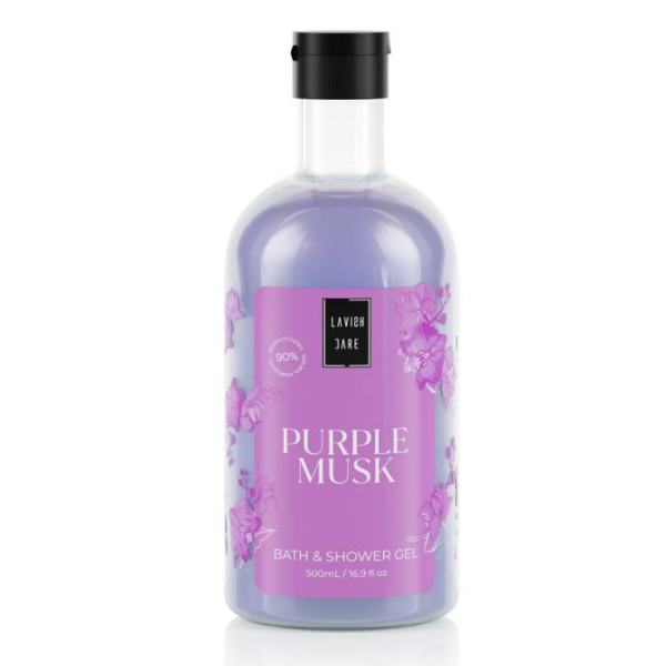 Lavish Care Bath & Shower Gel Purple Musk 500 ml
