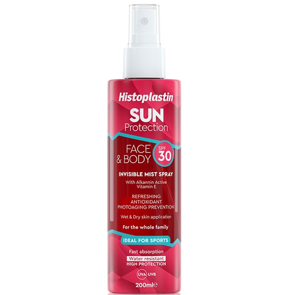 Histoplastin Sun Protection Face & Body Invisible Mist Spray SPF30 200 ml